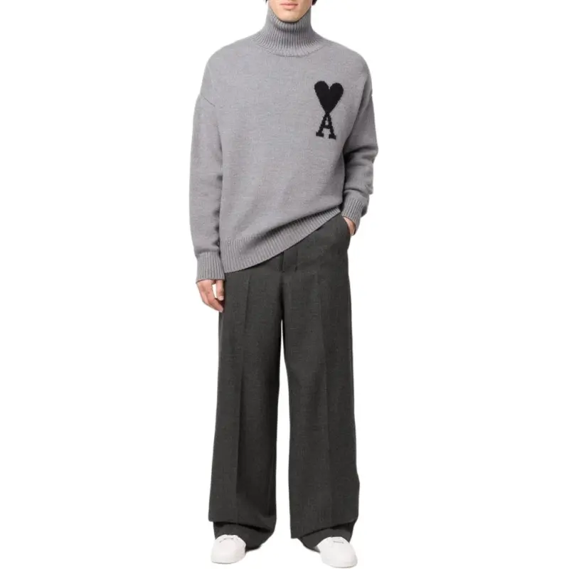 Ami Paris Ami De Coeur Roll neck Jumper-2