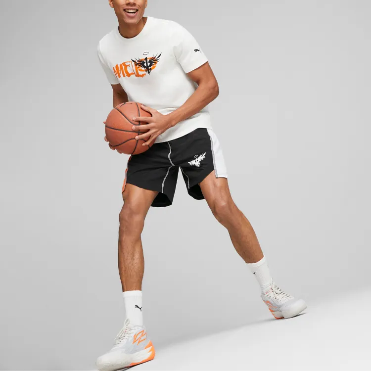 PUMA Basketball Collection T Shirts Men White-4