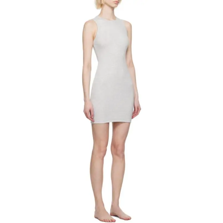 SKIMS Sleeveless Dress Women's Gray-1
