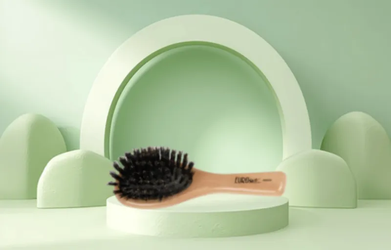EUROSTIL Wild Boar Bristle Wooden Brush Massage 1 Pack-1