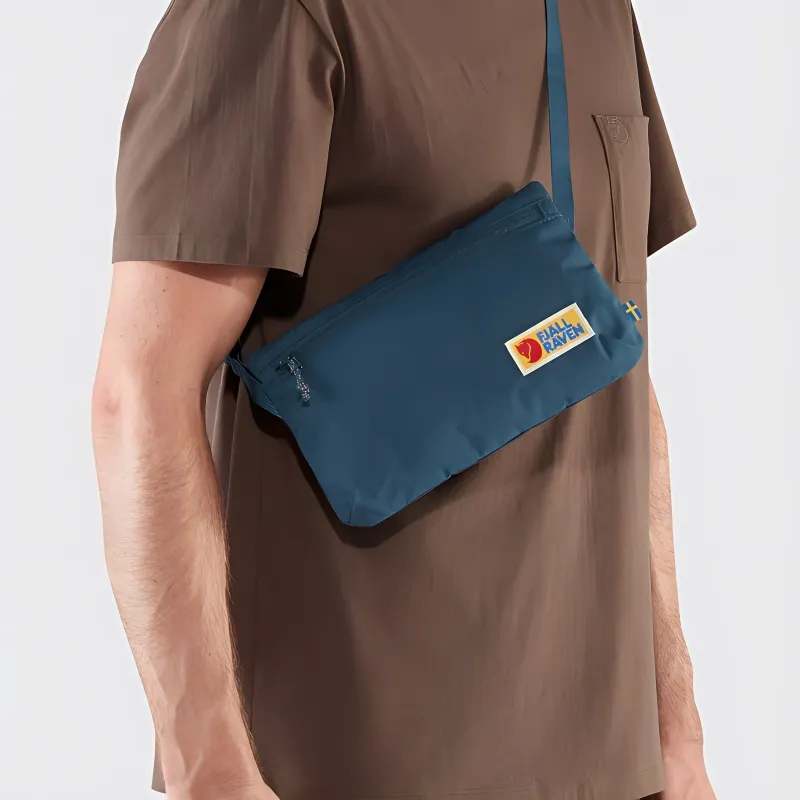 Fjallraven Recycled Polyester Shoulder Bag Regular Unisex Blue-3