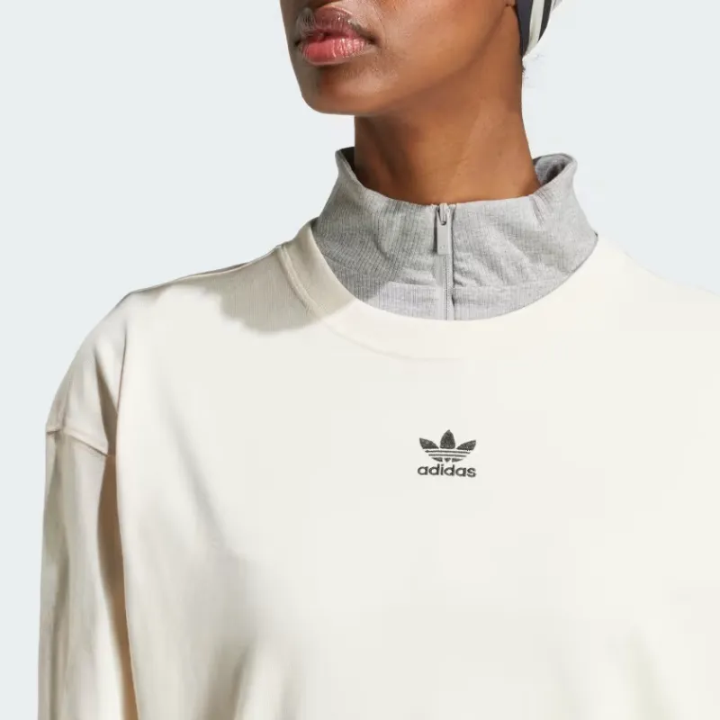 Adidas Women's Essentials Boyfriend T Shirt Wonder White-3