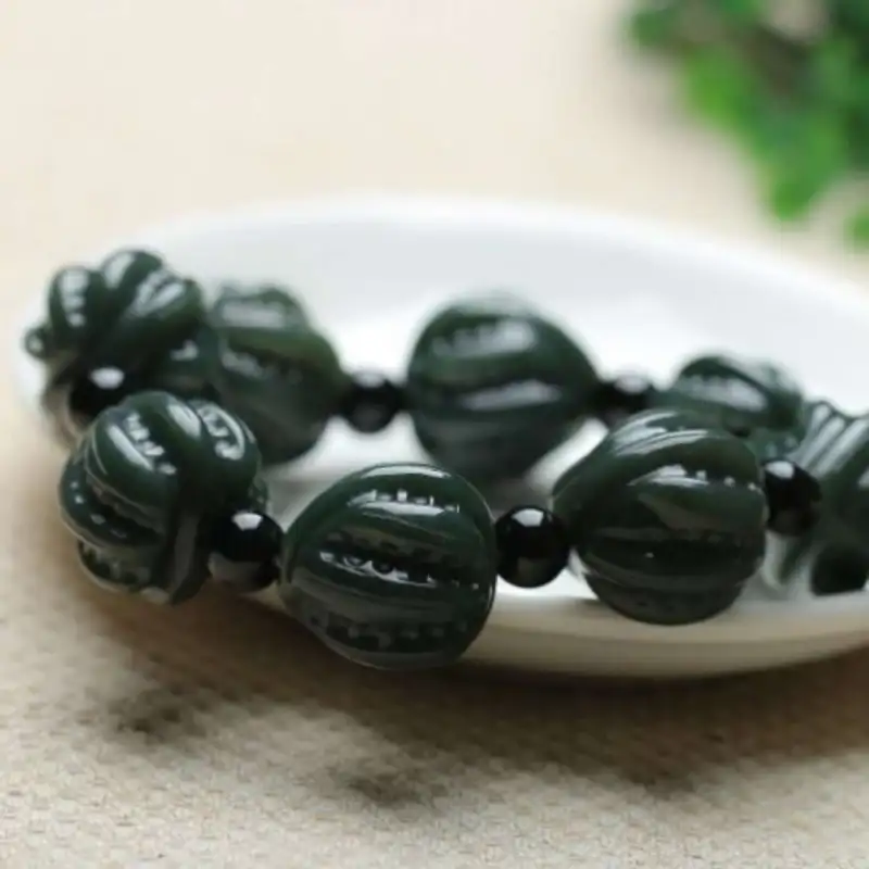 Gifts Hetian Jade Bracelets Green Jade Unisex-3