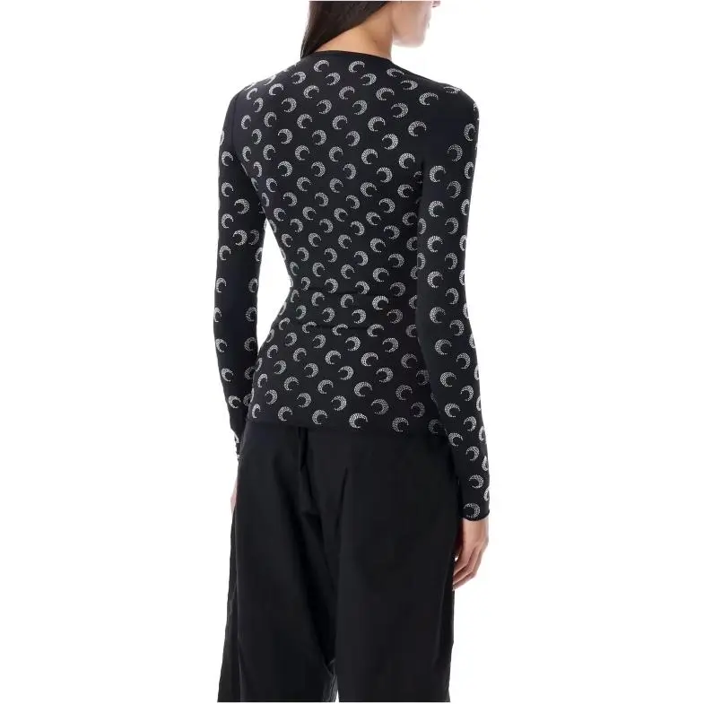 Marine Serre Moon Embellished Crewneck Top-3