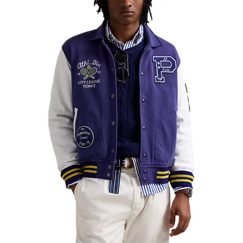 Polo Ralph Lauren Lightweight Athletic Fleece Varsity Jacket-2