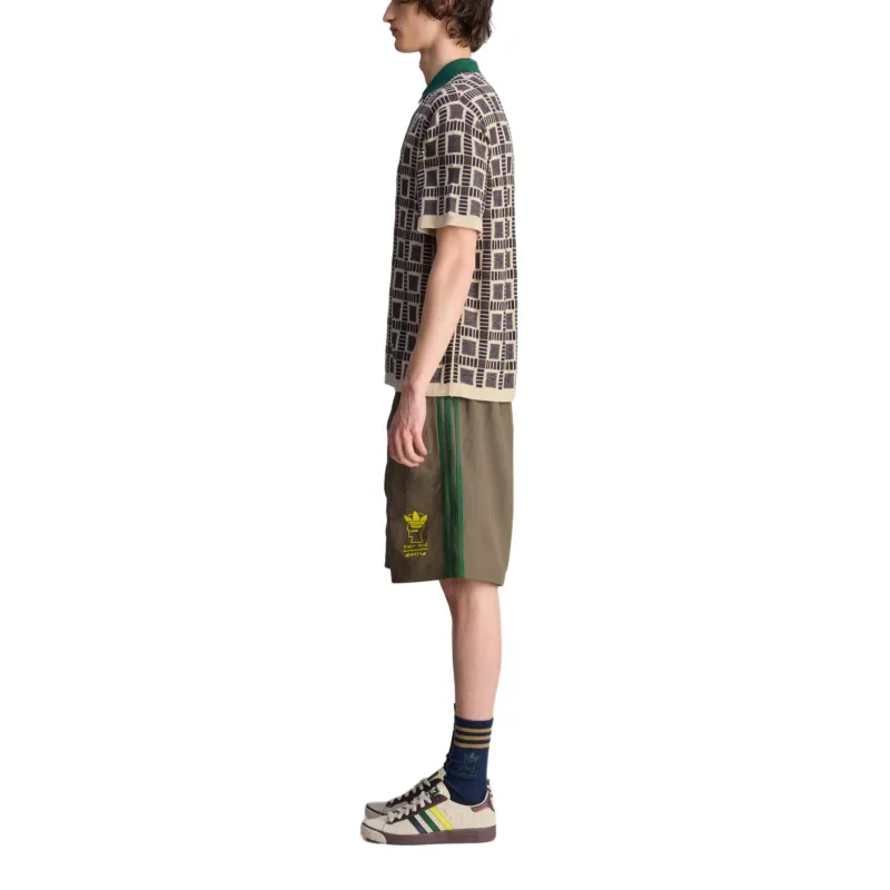Adidas X Brain Dead Patterned jacquard Polo Shirt-5