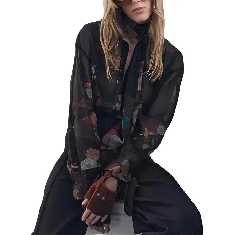 ZARA ZW Series Shirt Women's Black-2