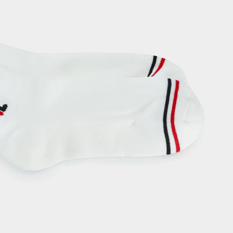 FILA ORIGINALE Mid Calf Socks Men's 2 Pack White/Black-2