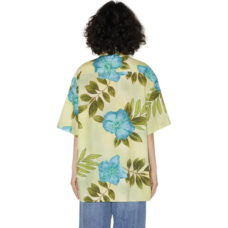 WULISHAONIAN Shirt Unisex Yellow Blue Multicolor-2