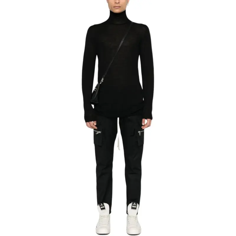 RICK OWENS Level High Neck Knitted Jumper-2