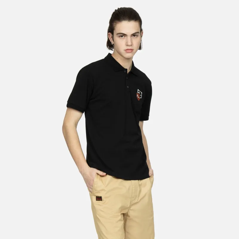EVISU Polo Shirts Men Black-4