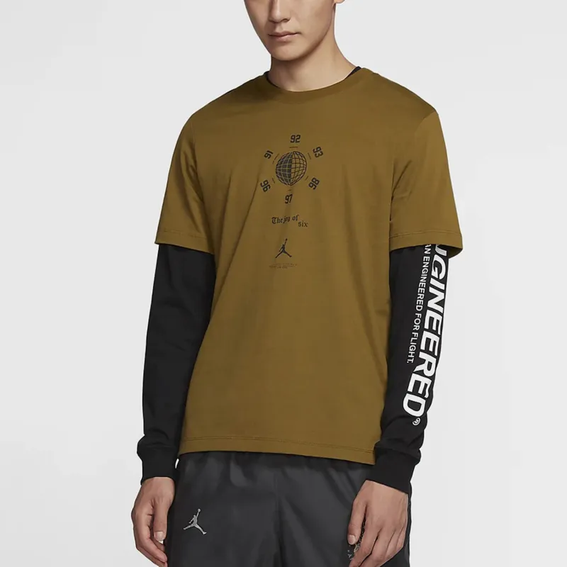 Jordan T Shirt Men's Olive Green-2