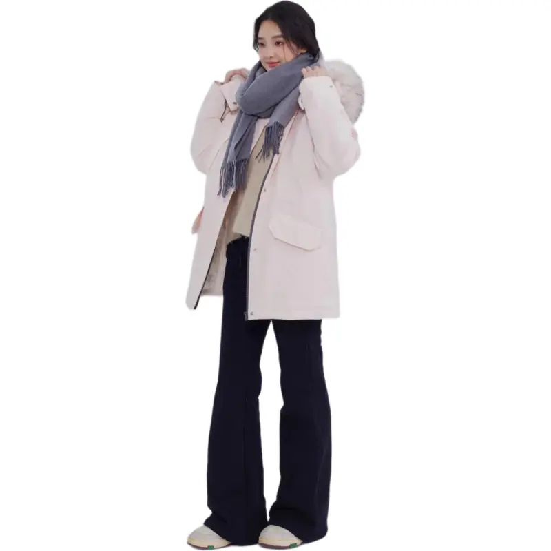 DEAR DEER PUFF Down Jacket Women's Pink-7