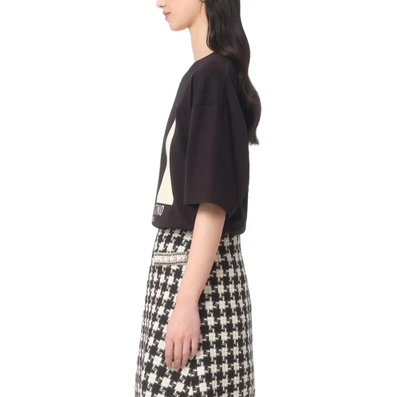 Valentino Chez Valentino Printed Crewneck T Shirt-4