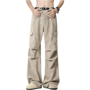 QOTRIOCK Jeans Men Khaki