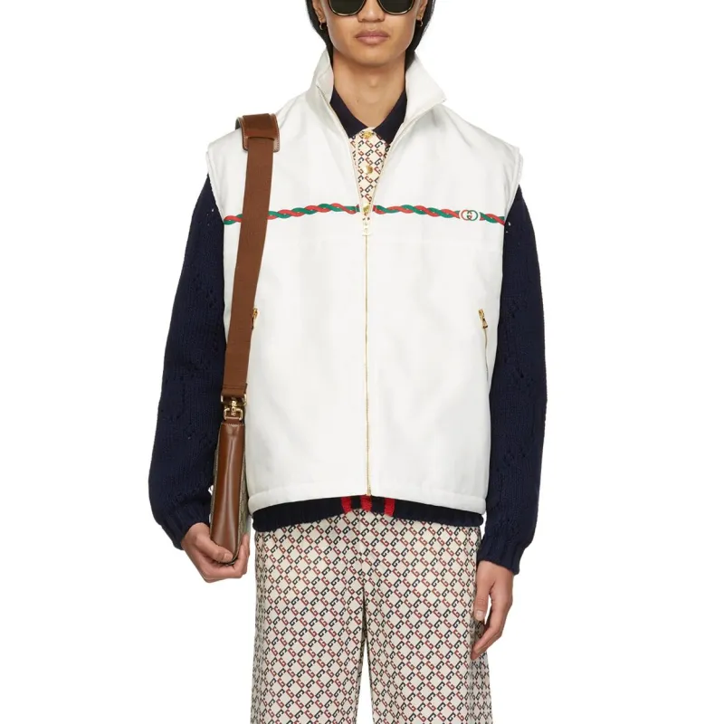 GUCCI Gg Embroidered Vest-1