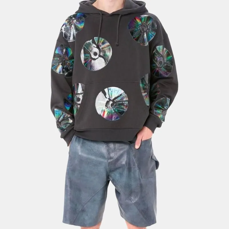 JW Anderson Smashed Disc Drawstring Hoodie-3