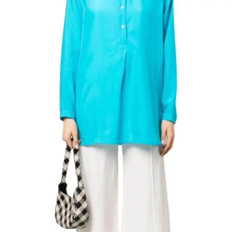 PAROSH Shirts Women's Blue-4