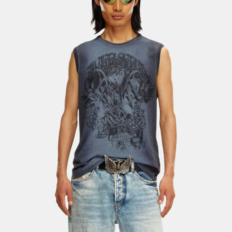DIESEL T Bisco Q1 Logo print Tank Top-3
