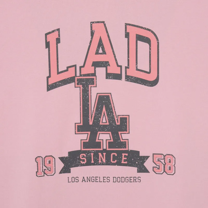 MLB Los Angeles Dodgers T Shirts Unisex Pink-4