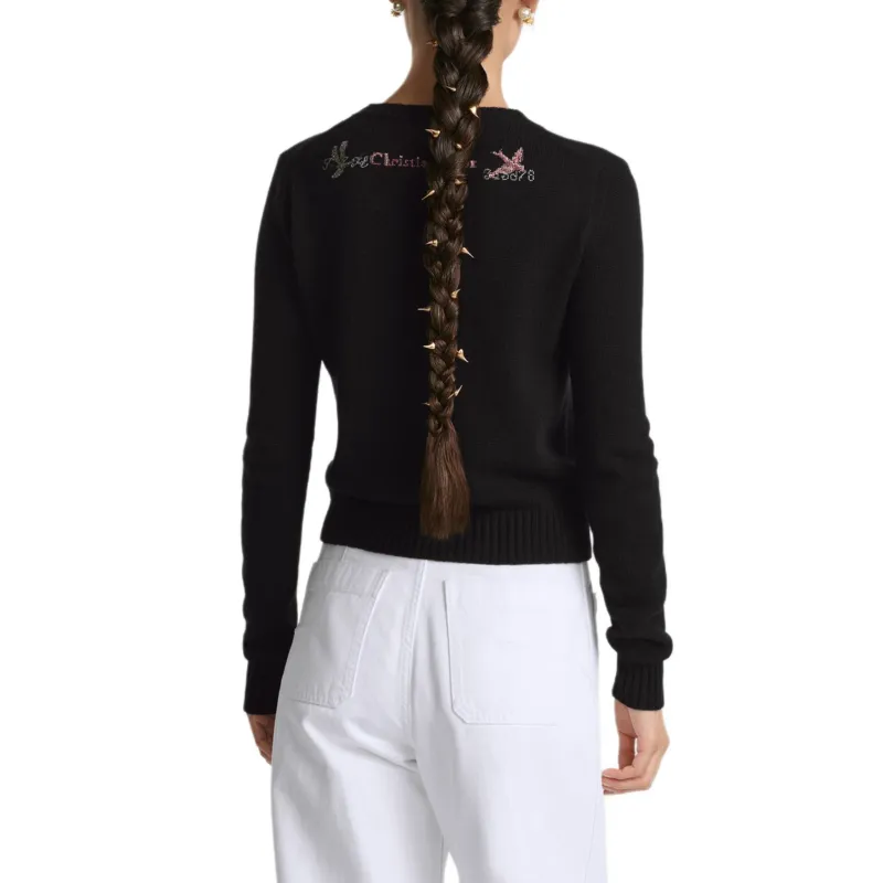 DIOR Cashmere Sweater Women's Black-3