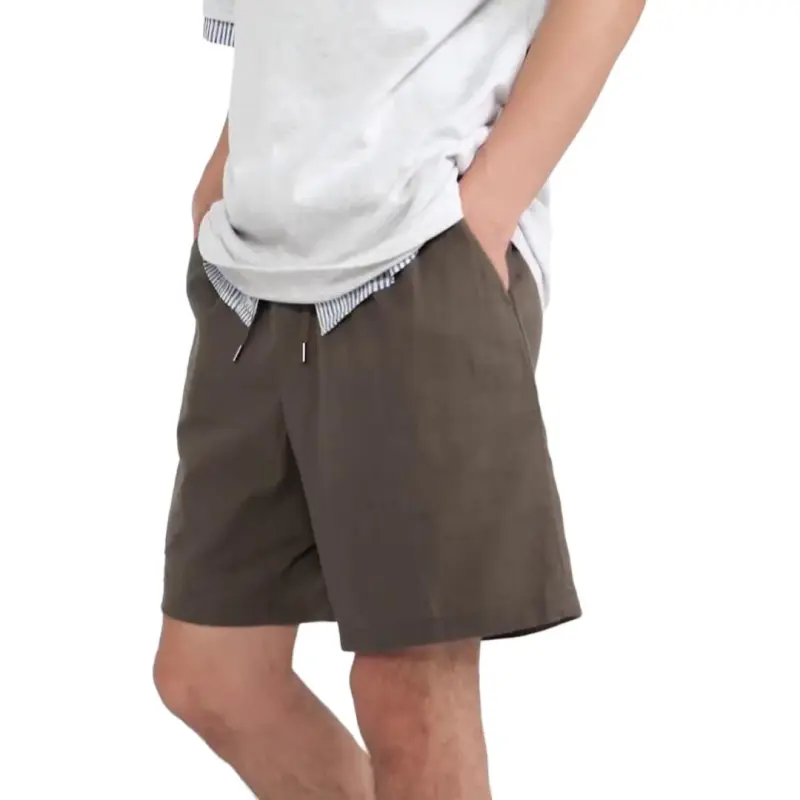 COVERNAT Casual Shorts Unisex Khaki-4