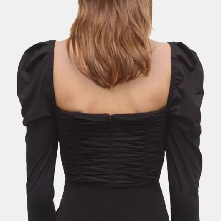 Self portrait Long Sleeved Dress Women's Black-2