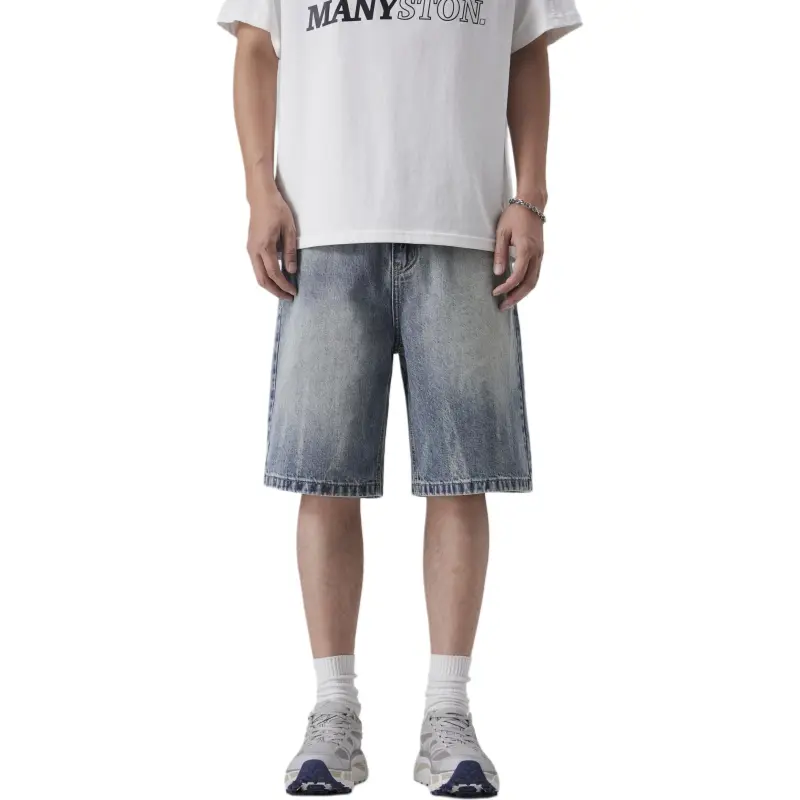 SNOW FLYING Denim Shorts Unisex-2