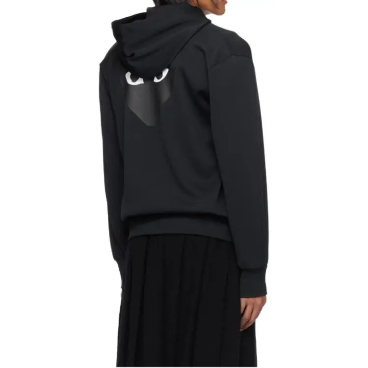 Comme Des Garcons Play Women's Big Heart Zip Up Hoodie-4