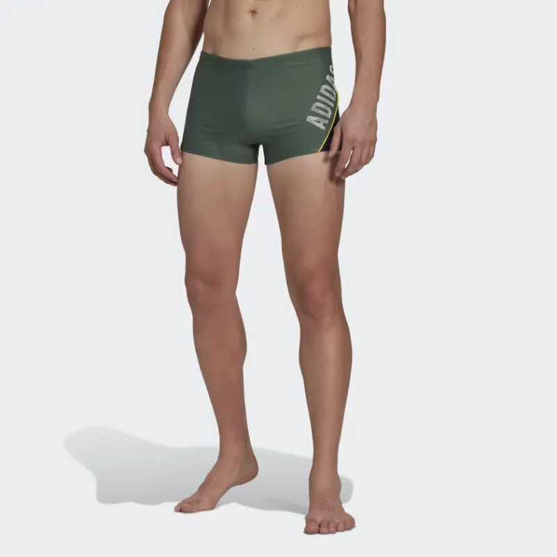 Adidas WORDING SWIM BOXERS Swimming Shorts Men's Green-1