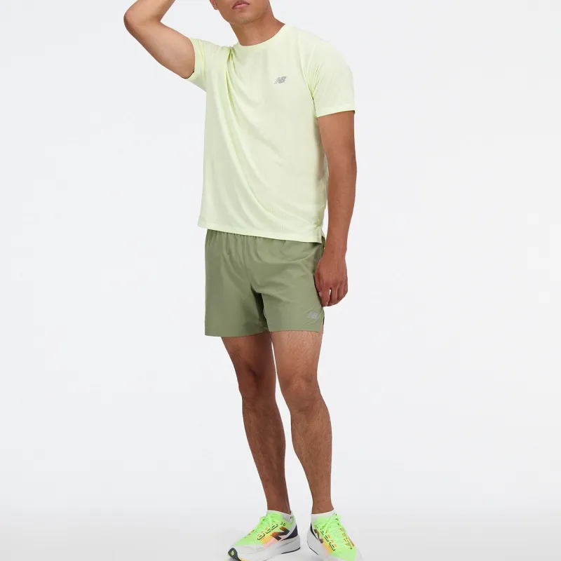 New Balance Casual Shorts Men's Dark Olive Green-2