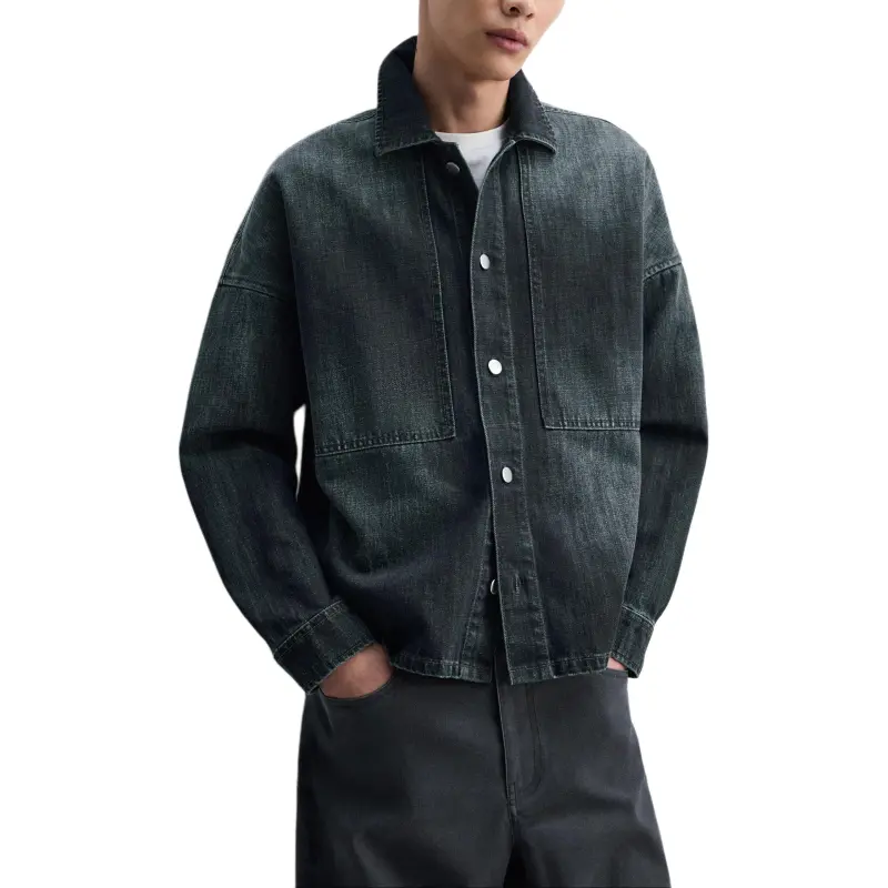 ZARA New Year Shirts Men Blue-4