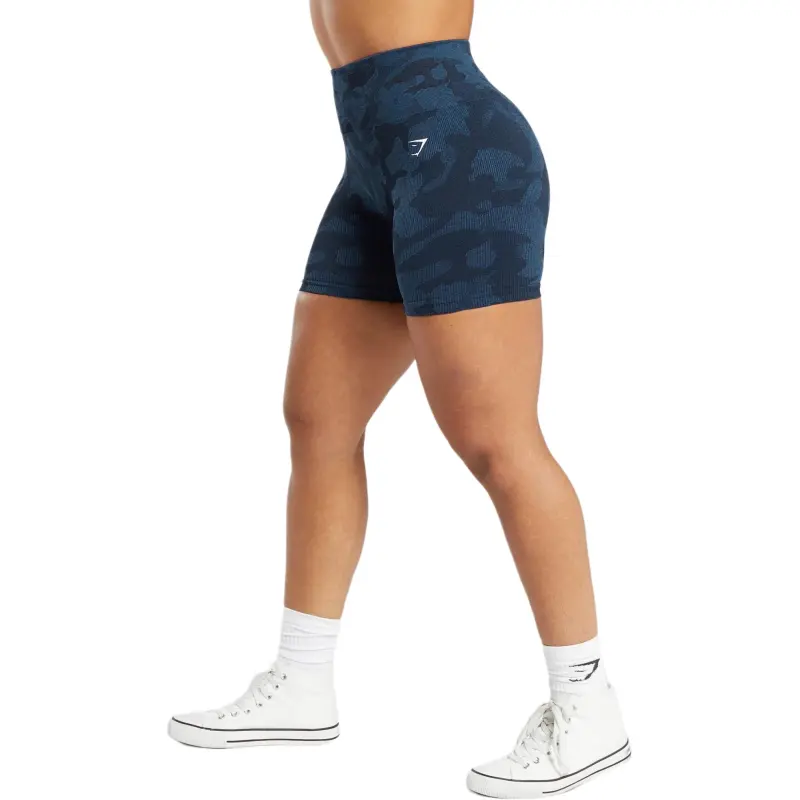 GYMSHARK Sports Shorts Women's Midnight Blue/Gray Blue-2