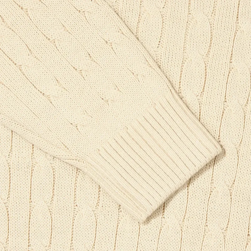 FILA Sweaters Unisex Cream White-3