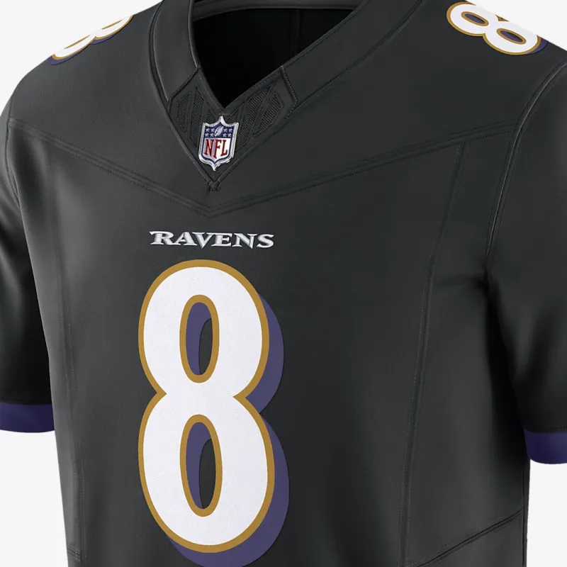 Nike Lamar Jackson Baltimore Ravens Men's Nike Dri FIT Nfl Limited Football Jersey-2