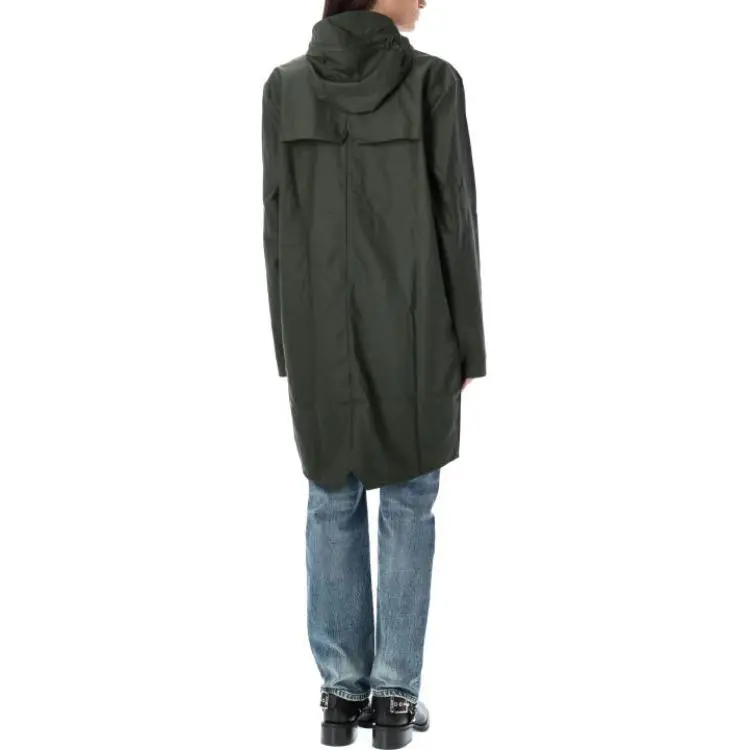 Rains Longer Drawstring hood Raincoat-2