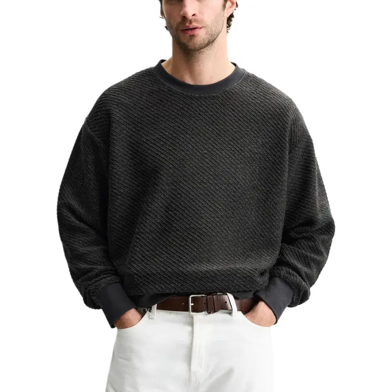 ZARA Sweatshirt Men's Coal Gray-5