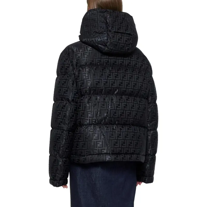 FENDI Ff Jacquard Hooded Jacket-4