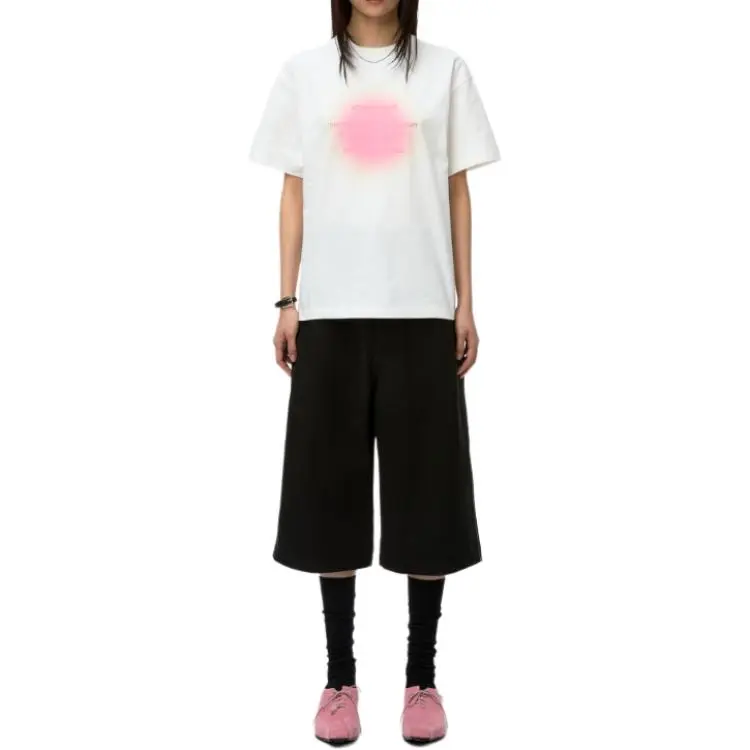 ADER ERROR Semi Oversized Fit T Shirt 'Off White'-3