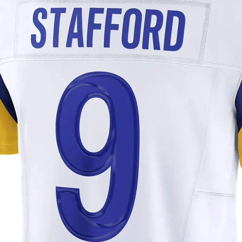 Nike Matthew Stafford Los Angeles Rams Men's Nike Dri FIT Nfl Limited Football Jersey-4