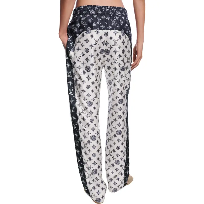 LOUIS VUITTON Monogram Silk Jogging Pants-5