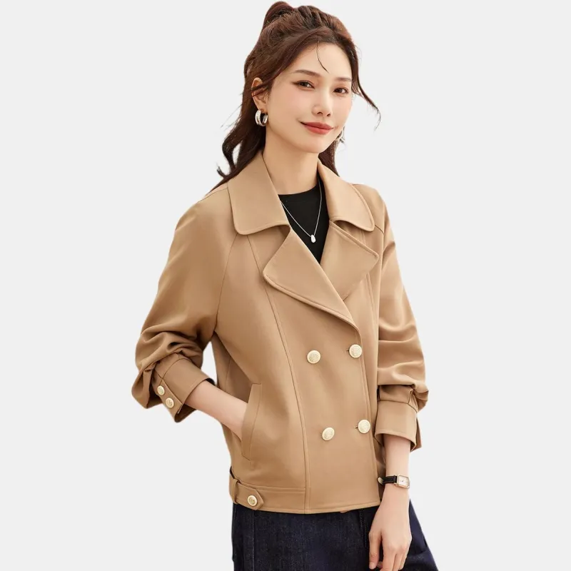 TERRE BLEUE Jackets Coats Women's Light Coffee-1