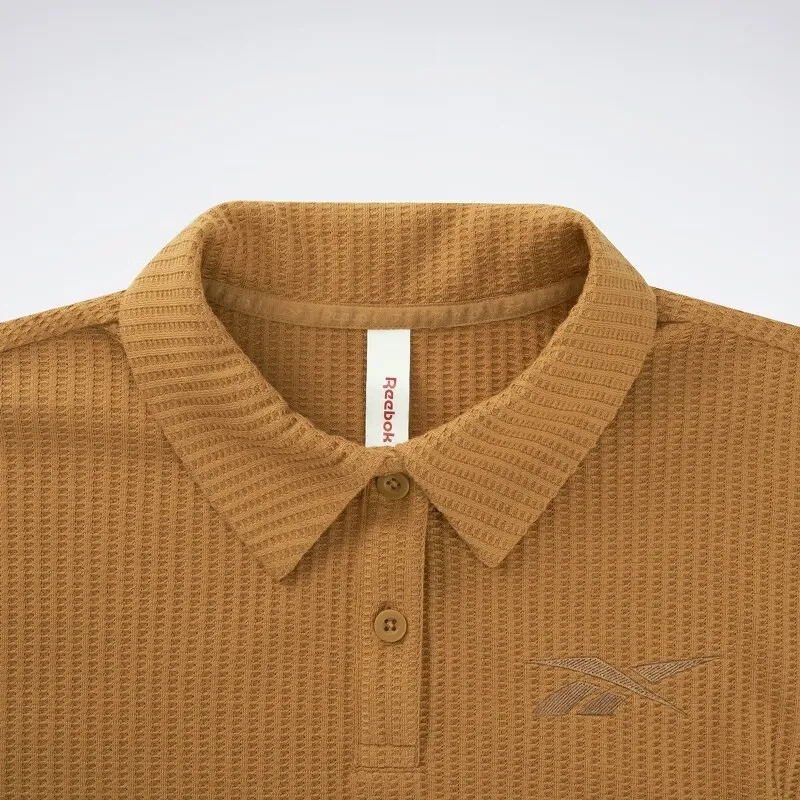 Reebok Polo Shirt Women's Brown-2