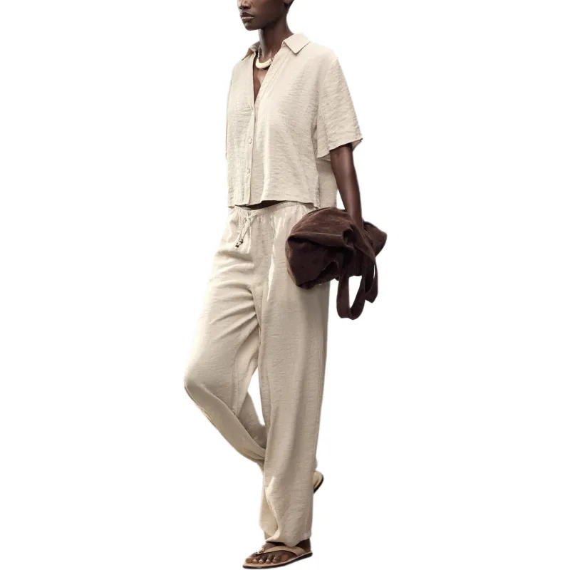 ZARA Casual Pants Women's Sand-2