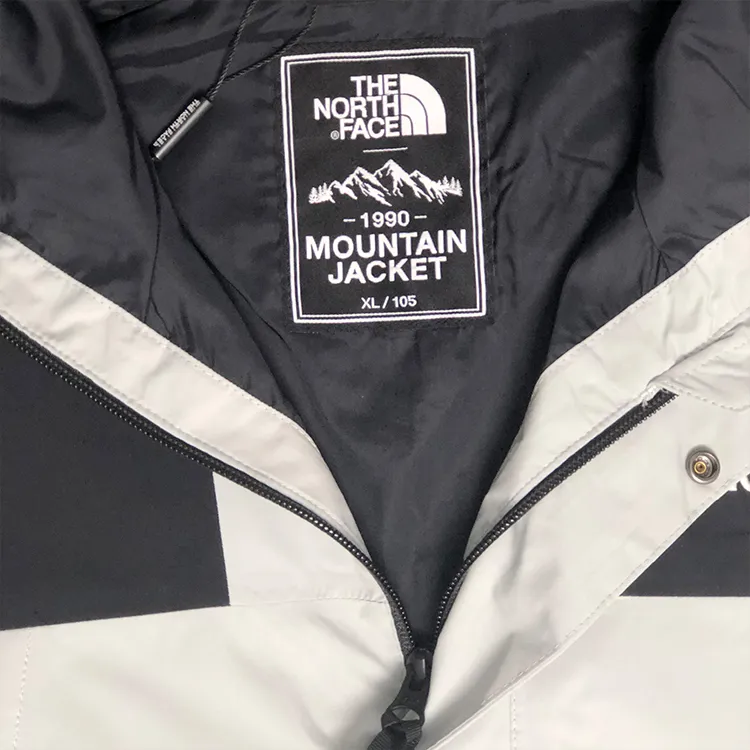 THE NORTH FACE 1990 Collection Waterproof And Windproof Windbreaker Jacket Unisex Light Gray-3