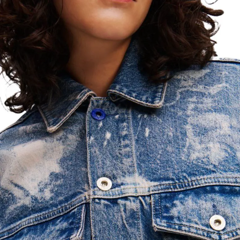 KARL LAGERFELD / Karl Lagerfeld Jeans Bleached Denim Jacket-5