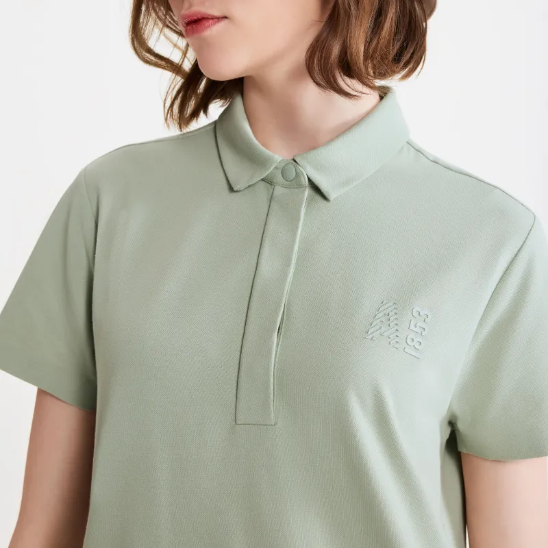 AIGLE Short Sleeved Dresses Women's Turquoise Nouveau Green-5