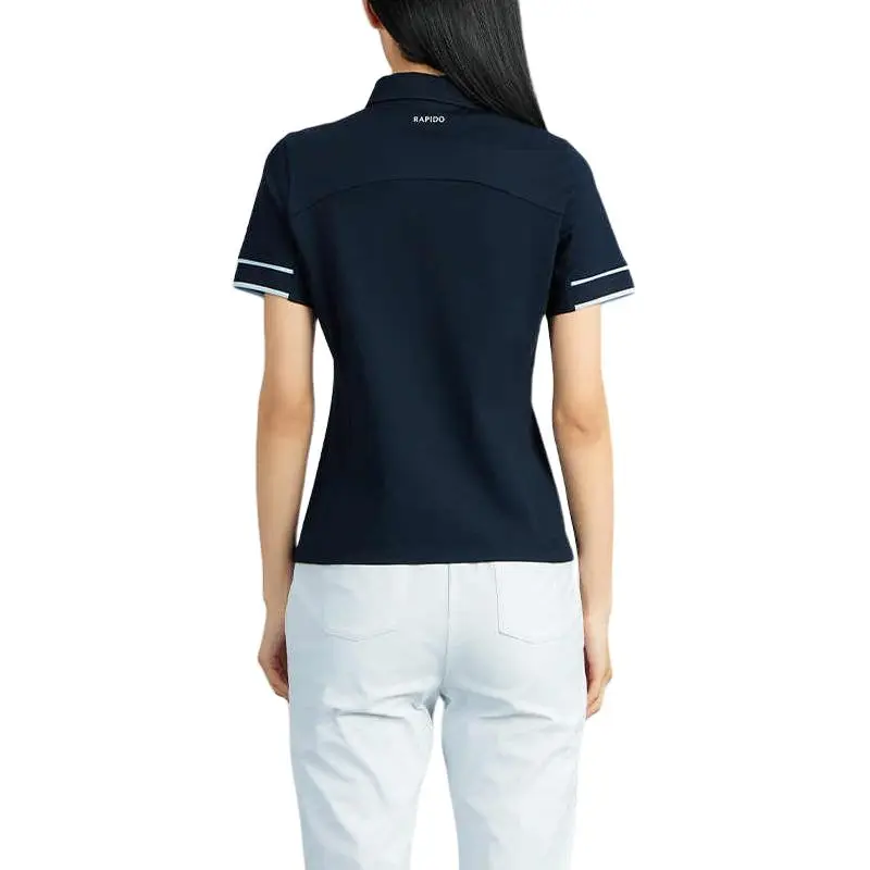 RAPIDO SS25 Polo Shirt Women's Navy Blue-3