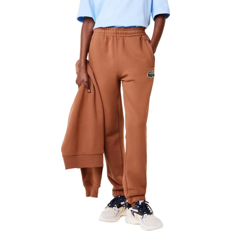 LACOSTE Knitted Sports Pants Men's Light Brown-1