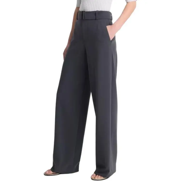 VINCE Belted Wide leg Trousers-2